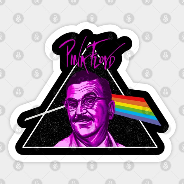 The Barber Pink Floyd Vintage Retro Sticker by Jina Botak